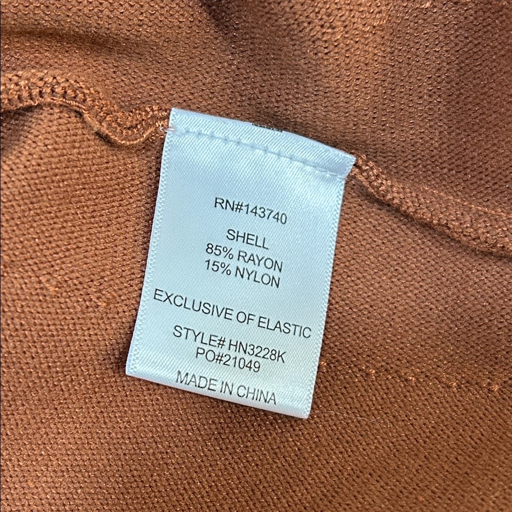 TUCKERNUCK HYACINTH HOUSE CHESTNUT CONNIE KNIT MINI SKIRT Sz LG NEW - Picture 9 of 9